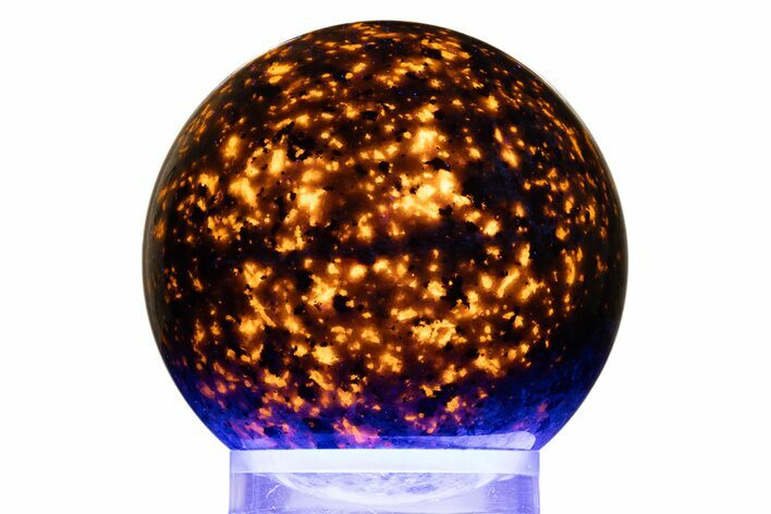 Highly Fluorescent Yooperlite Sphere - Michigan #309174